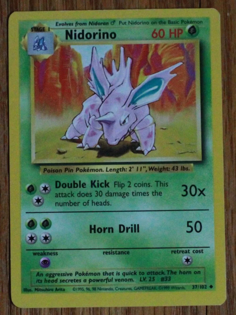 Vintage Pokemon 1999 
